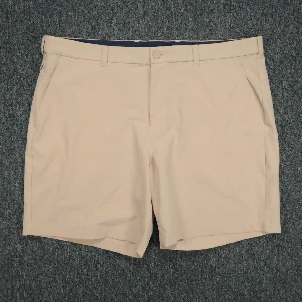 Mizzen Main Shorts Mens 40 Beige Helmsman Slim Stretch Performance Golf Chino